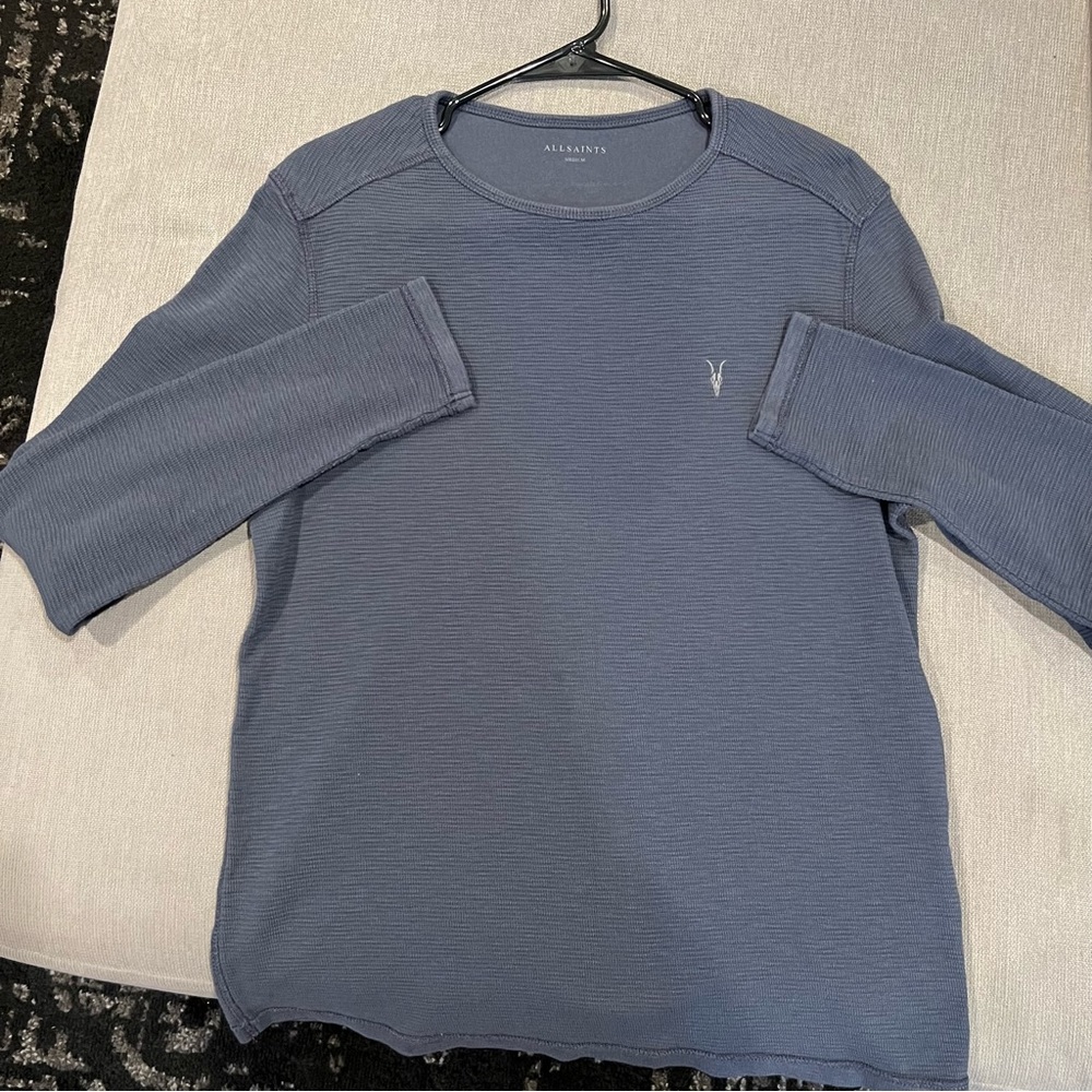 All Saints waffle knit long sleeve